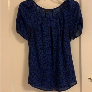 Black and navy blouse